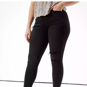 American Eagle black stretch jeggings